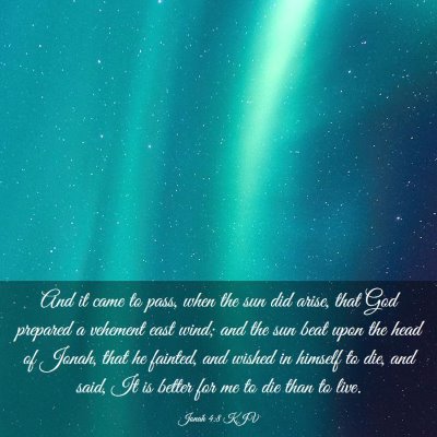 Picture 03 - Jonah 4:8 KJV - And it came to pass, when the sun did arise, that - Bible Verse Picture