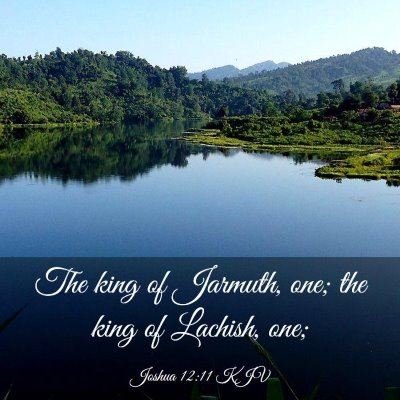 Picture 03 - Joshua 12:11 KJV - The king of Jarmuth, one; the king of Lachish, - Bible Verse Picture