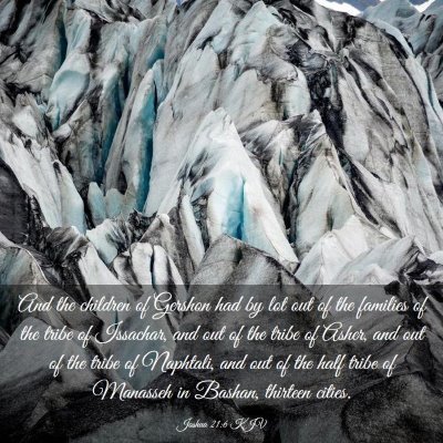 Picture 03 - Joshua 21:6 KJV - And the children of Gershon had by lot out of the - Bible Verse Picture