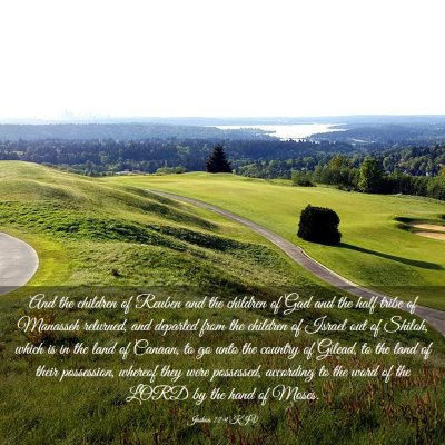 Picture 03 - Joshua 22:9 KJV - And the children of Reuben and the children of - Bible Verse Picture