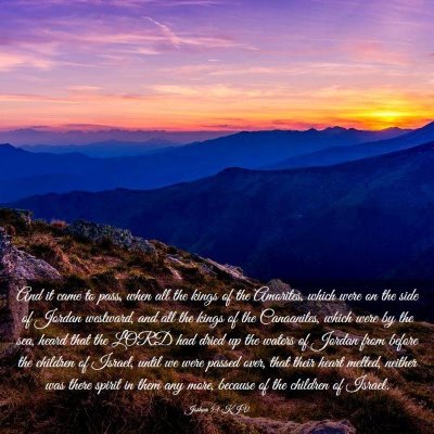 Picture 03 - Joshua 5:1 KJV - And it came to pass, when all the kings of the - Bible Verse Picture