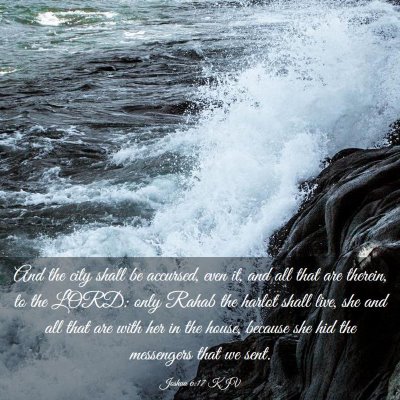 Picture 03 - Joshua 6:17 KJV - And the city shall be accursed, even it, and all - Bible Verse Picture