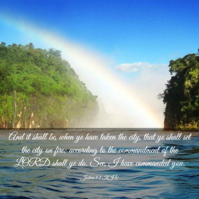 Picture 03 - Joshua 8:8 KJV - And it shall be, when ye have taken the city, - Bible Verse Picture