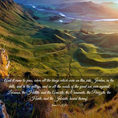 Picture 03 - Joshua 9:1 KJV - And it came to pass, when all the kings which - Bible Verse Picture