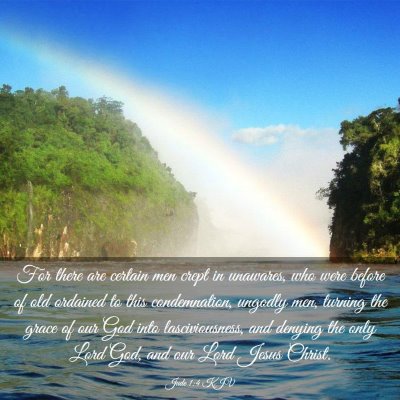Picture 03 - Jude 1:4 KJV - For there are certain men crept in unawares, who - Bible Verse Picture