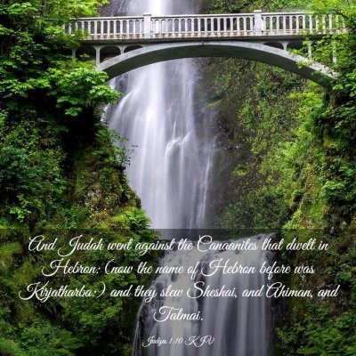 Picture 03 - Judges 1:10 KJV - And Judah went against the Canaanites that dwelt - Bible Verse Picture