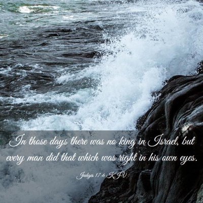 Picture 03 - Judges 17:6 KJV - In those days there was no king in Israel, but - Bible Verse Picture