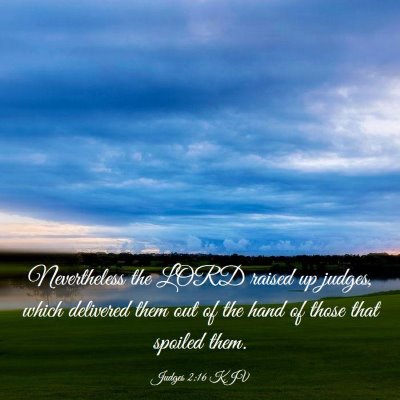 Picture 03 - Judges 2:16 KJV - Nevertheless the LORD raised up judges, which - Bible Verse Picture