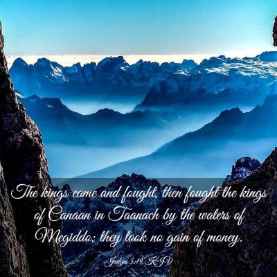 Picture 03 - Judges 5:19 KJV - The kings came and fought, then fought the kings - Bible Verse Picture