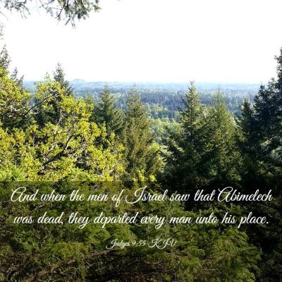 Picture 03 - Judges 9:55 KJV - And when the men of Israel saw that Abimelech was - Bible Verse Picture