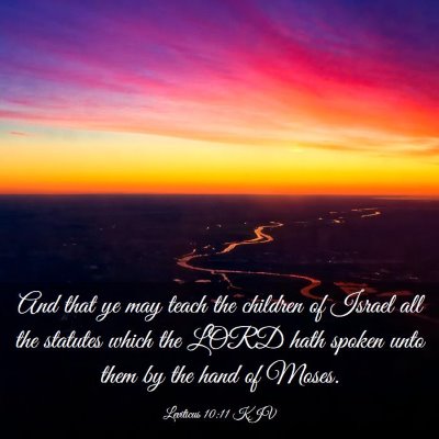 Picture 03 - Leviticus 10:11 KJV - And that ye may teach the children of Israel all - Bible Verse Picture