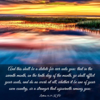 Picture 03 - Leviticus 16:29 KJV - And this shall be a statute for ever unto you: - Bible Verse Picture