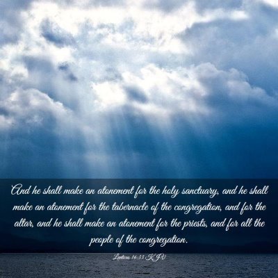 Picture 03 - Leviticus 16:33 KJV - And he shall make an atonement for the holy - Bible Verse Picture