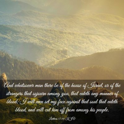 Picture 03 - Leviticus 17:10 KJV - And whatsoever man there be of the house of - Bible Verse Picture