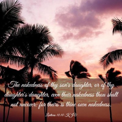 Picture 03 - Leviticus 18:10 KJV - The nakedness of thy son's daughter, or of thy - Bible Verse Picture
