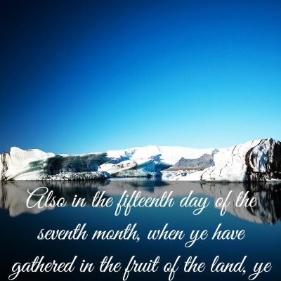 Picture 03 - Leviticus 23:39 KJV - Also in the fifteenth day of the seventh month, - Bible Verse Picture