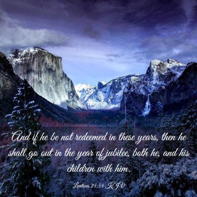 Picture 03 - Leviticus 25:54 KJV - And if he be not redeemed in these years, then he - Bible Verse Picture