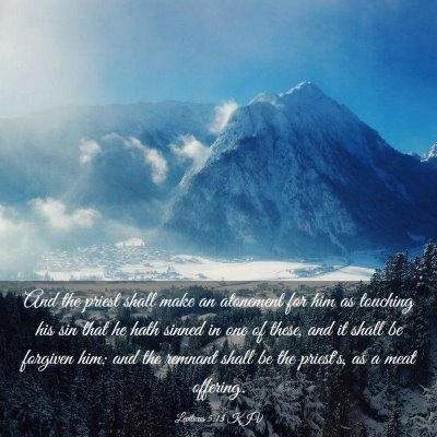 Picture 03 - Leviticus 5:13 KJV - And the priest shall make an atonement for him as - Bible Verse Picture