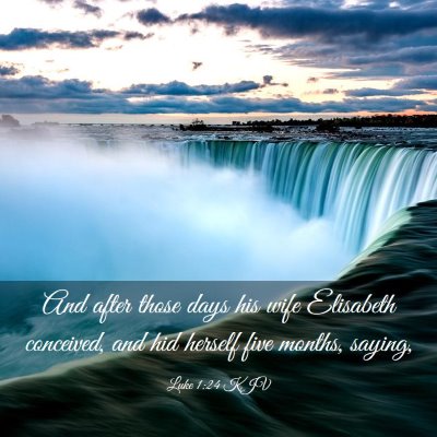 Picture 03 - Luke 1:24 KJV - And after those days his wife Elisabeth - Bible Verse Picture