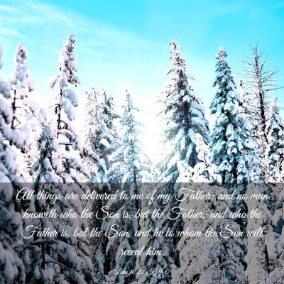 Picture 03 - Luke 10:22 KJV - All things are delivered to me of my Father: and - Bible Verse Picture