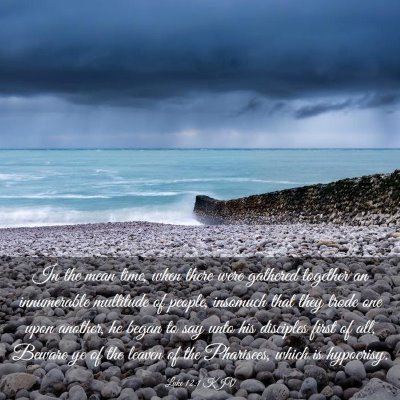Picture 03 - Luke 12:1 KJV - In the mean time, when there were gathered - Bible Verse Picture