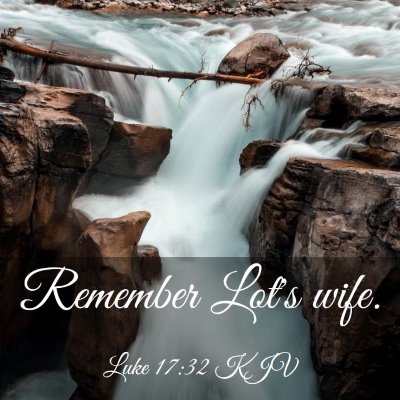 Picture 03 - Luke 17:32 KJV - Remember Lot's - Bible Verse Picture