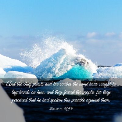 Picture 03 - Luke 20:19 KJV - And the chief priests and the scribes the same - Bible Verse Picture
