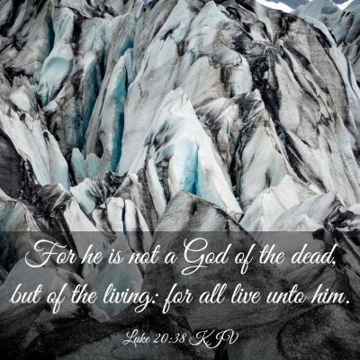 Picture 03 - Luke 20:38 KJV - For he is not a God of the dead, but of the - Bible Verse Picture
