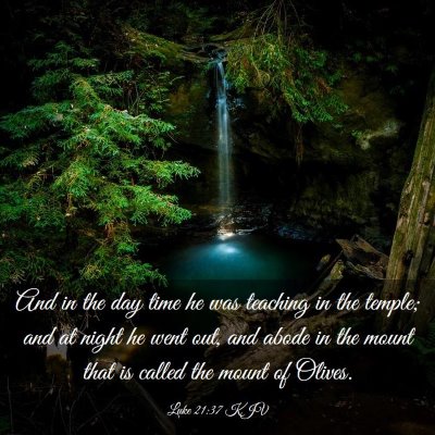 Picture 03 - Luke 21:37 KJV - And in the day time he was teaching in the - Bible Verse Picture