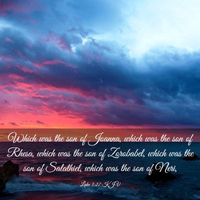 Picture 03 - Luke 3:27 KJV - Which was the son of Joanna, which was the son of - Bible Verse Picture