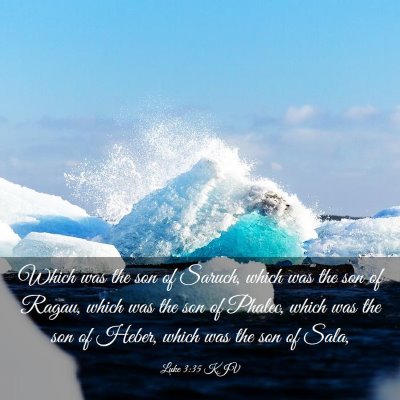 Picture 03 - Luke 3:35 KJV - Which was the son of Saruch, which was the son of - Bible Verse Picture