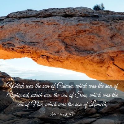Picture 03 - Luke 3:36 KJV - Which was the son of Cainan, which was the son of - Bible Verse Picture