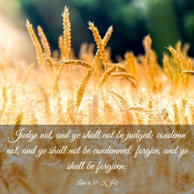 Picture 03 - Luke 6:37 KJV - Judge not, and ye shall not be judged: condemn - Bible Verse Picture