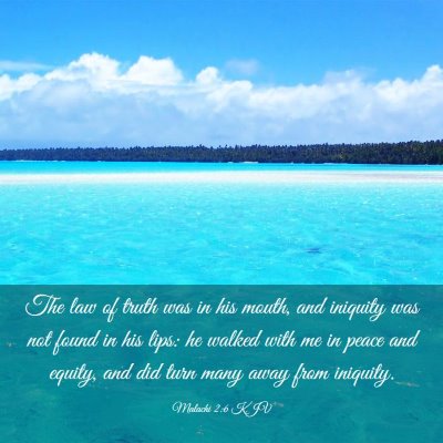 Picture 03 - Malachi 2:6 KJV - The law of truth was in his mouth, and iniquity - Bible Verse Picture