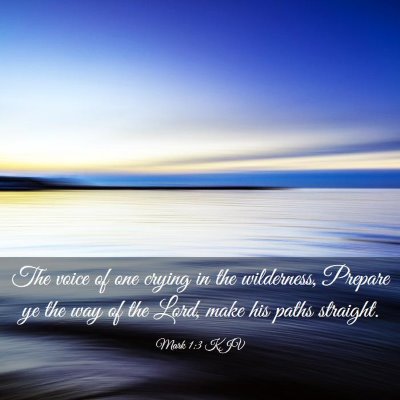Picture 03 - Mark 1:3 KJV - The voice of one crying in the wilderness, - Bible Verse Picture