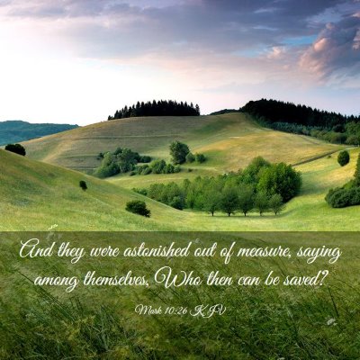 Picture 03 - Mark 10:26 KJV - And they were astonished out of measure, saying - Bible Verse Picture