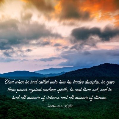 Picture 03 - Matthew 10:1 KJV - And when he had called unto him his twelve - Bible Verse Picture