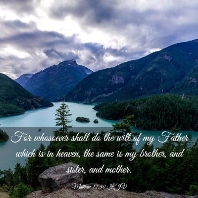 Picture 03 - Matthew 12:50 KJV - For whosoever shall do the will of my Father - Bible Verse Picture