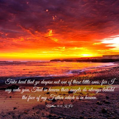 Picture 03 - Matthew 18:10 KJV - Take heed that ye despise not one of these little - Bible Verse Picture