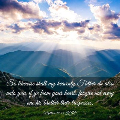 Picture 03 - Matthew 18:35 KJV - So likewise shall my heavenly Father do also unto - Bible Verse Picture