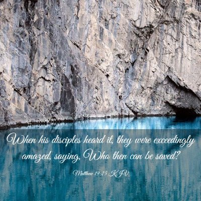 Picture 03 - Matthew 19:25 KJV - When his disciples heard it, they were - Bible Verse Picture