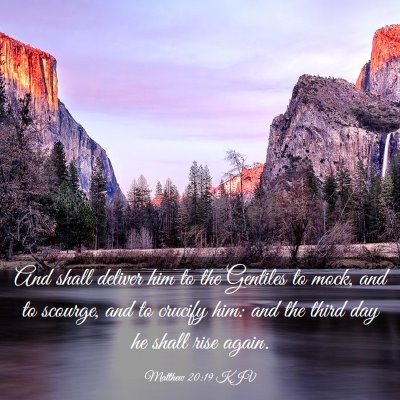 Picture 03 - Matthew 20:19 KJV - And shall deliver him to the Gentiles to mock, - Bible Verse Picture
