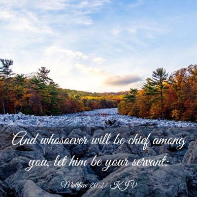 Picture 03 - Matthew 20:27 KJV - And whosoever will be chief among you, let him be - Bible Verse Picture