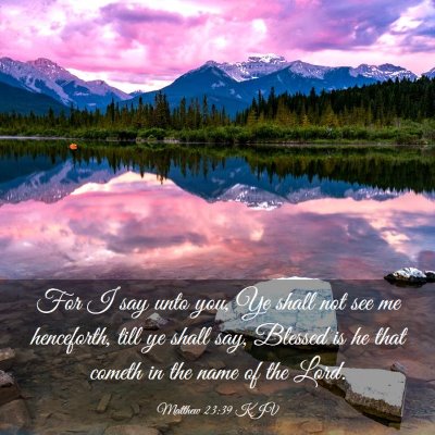 Picture 03 - Matthew 23:39 KJV - For I say unto you, Ye shall not see me - Bible Verse Picture