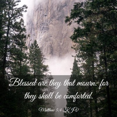 Picture 03 - Matthew 5:4 KJV - Blessed are they that mourn: for they shall be - Bible Verse Picture