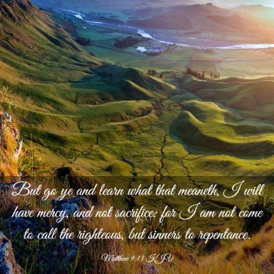 Picture 03 - Matthew 9:13 KJV - But go ye and learn what that meaneth, I will - Bible Verse Picture