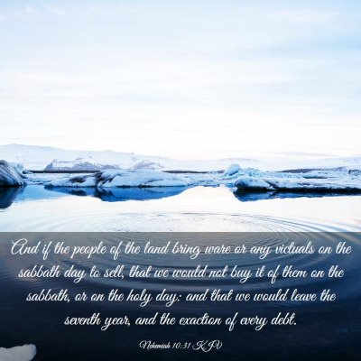 Picture 03 - Nehemiah 10:31 KJV - And if the people of the land bring ware or any - Bible Verse Picture