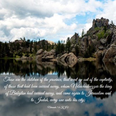 Picture 03 - Nehemiah 7:6 KJV - These are the children of the province, that went - Bible Verse Picture