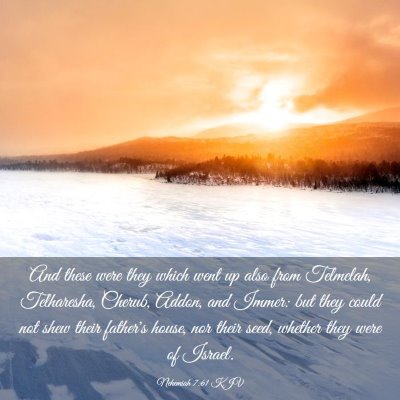 Picture 03 - Nehemiah 7:61 KJV - And these were they which went up also from - Bible Verse Picture