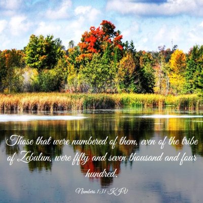 Picture 03 - Numbers 1:31 KJV - Those that were numbered of them, even of the - Bible Verse Picture